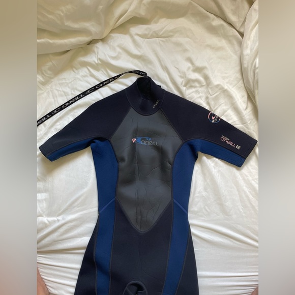 O'Neil Women’s Spring Wetsuit Reactor 2mm Shorty Shortsleeves Back Zip Size 6 - Picture 8 of 10